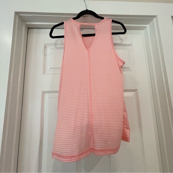 Ideology Pink and Gray Striped Tank Tops - Picture 4 of 7